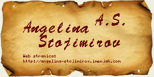 Angelina Stojimirov vizit kartica